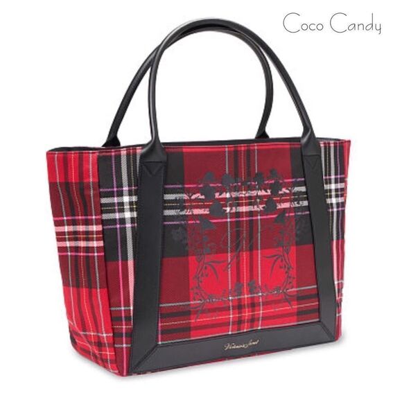 🆕Victoria's Secret Plaid Logo Tote Bag - Picture 2 of 5